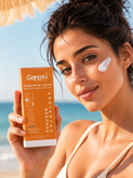 کرم ضد آفتاب ژنو بایوتیک مخصوص پوست های چرب و مختلط بی رنگ فاقد چربی SPF50 شماره ۱