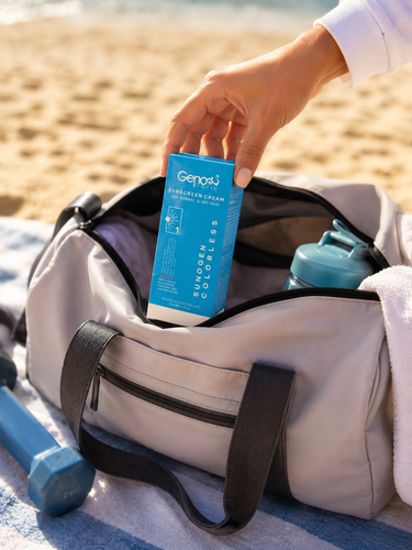 کرم ضدآفتاب ژنو بایوتیک مناسب پوست های خشک و معمولی بی رنگ SPF50 شماره ۱